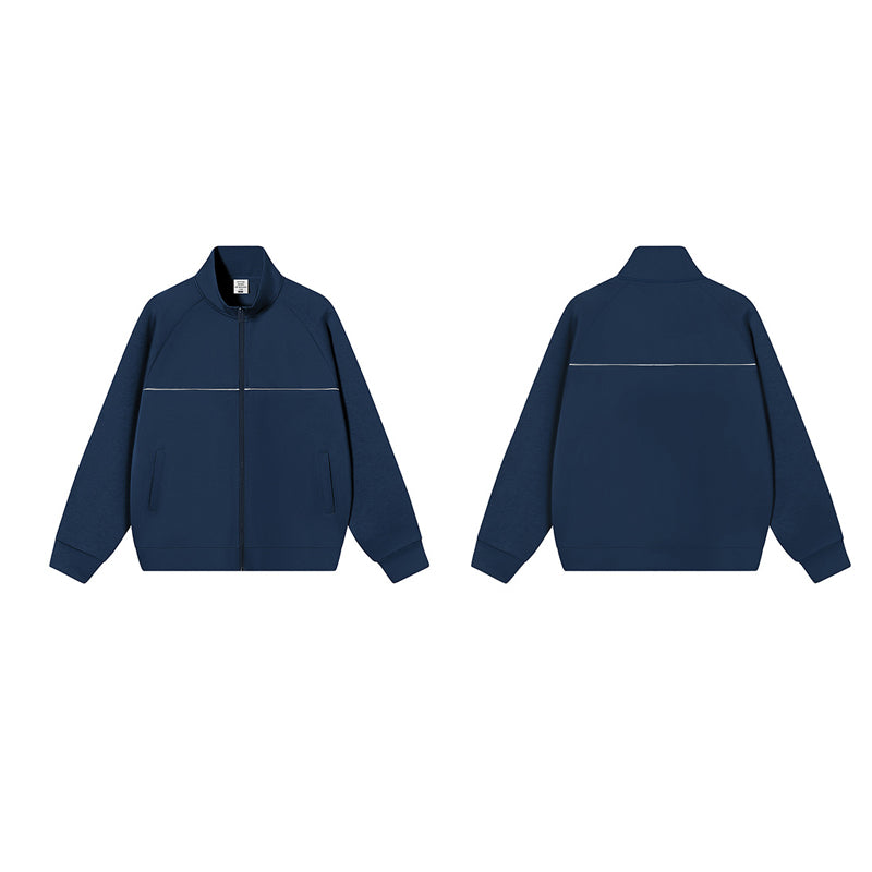 Stand up collar zipper jacket for men
