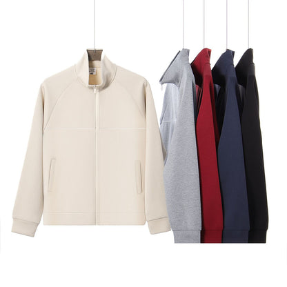 Stand up collar zipper jacket for men