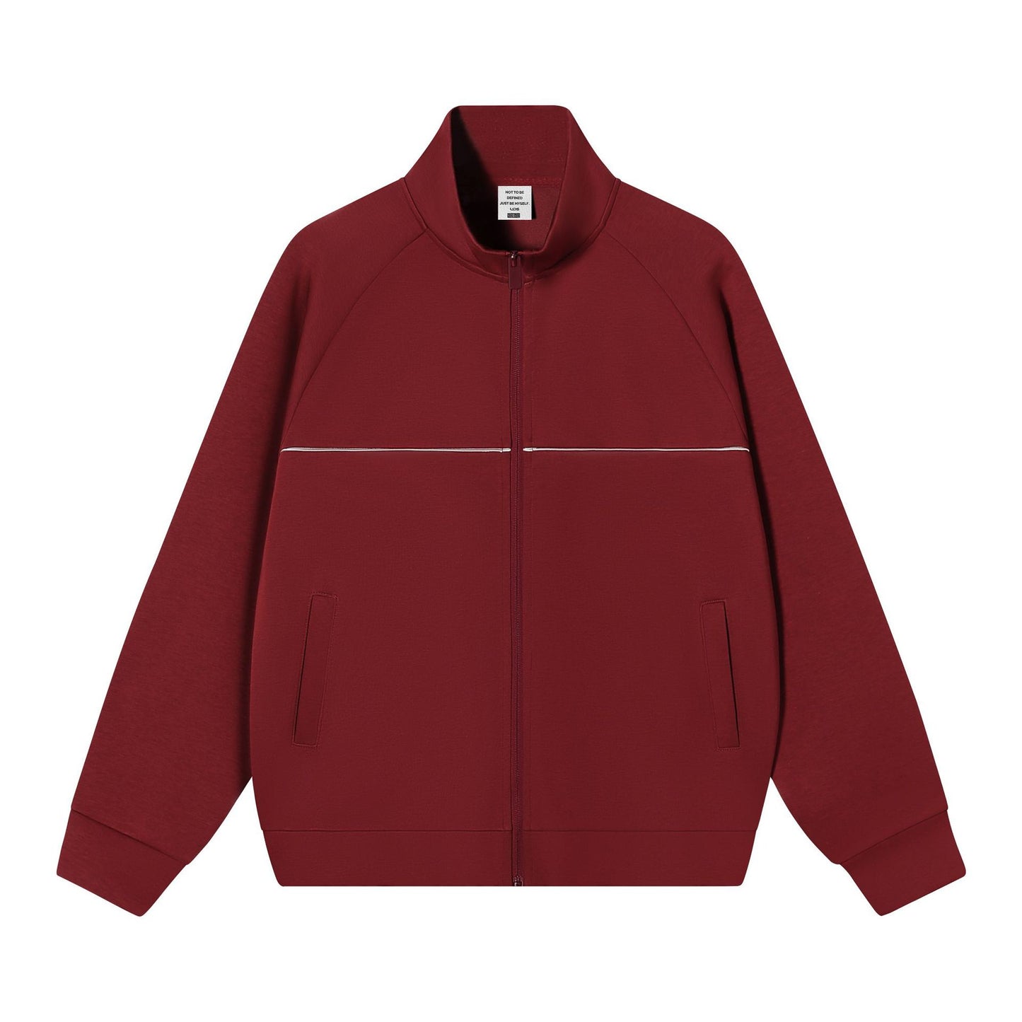 Stand up collar zipper jacket for men