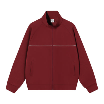 Stand up collar zipper jacket for men
