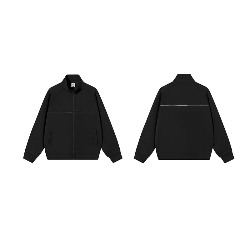 Stand up collar zipper jacket for men