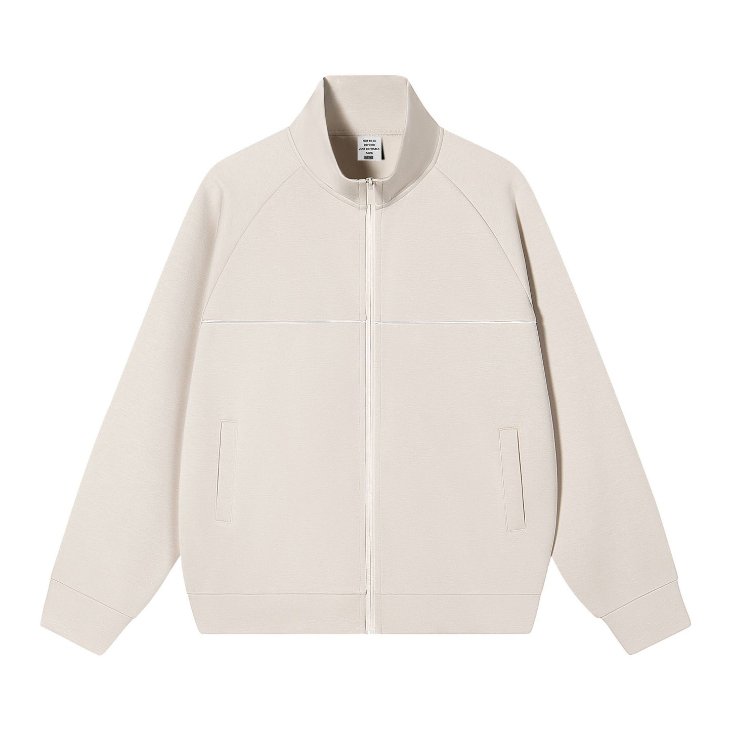 Stand up collar zipper jacket for men