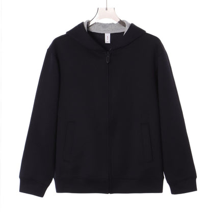 Color blocked zipper cardigan jacket