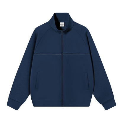 Stand up collar zipper jacket for men