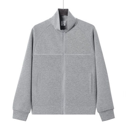 Stand up collar zipper jacket for men