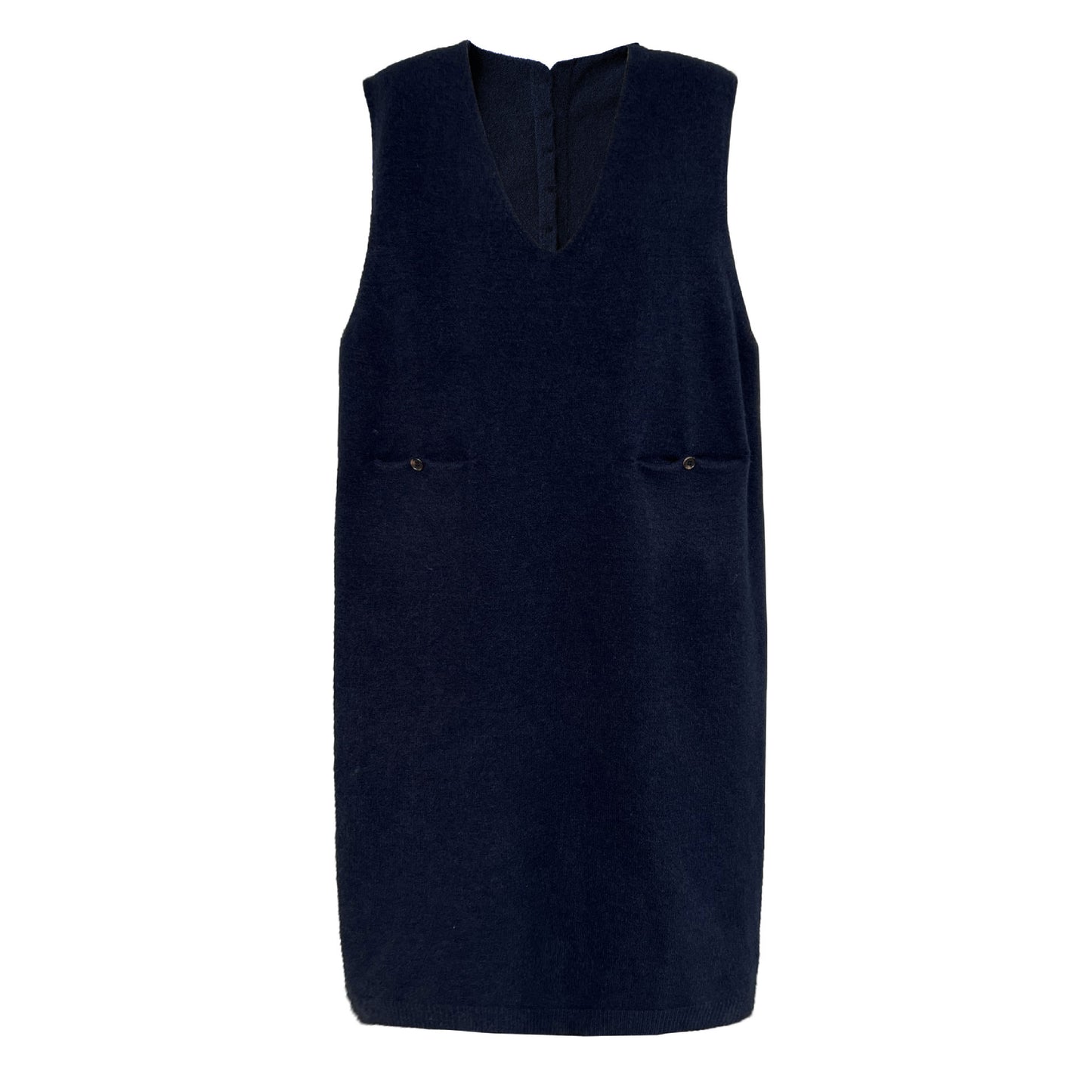 Knit Back Button Loose Sweater Dress for Women, Mid-length Autumn Knit Dress