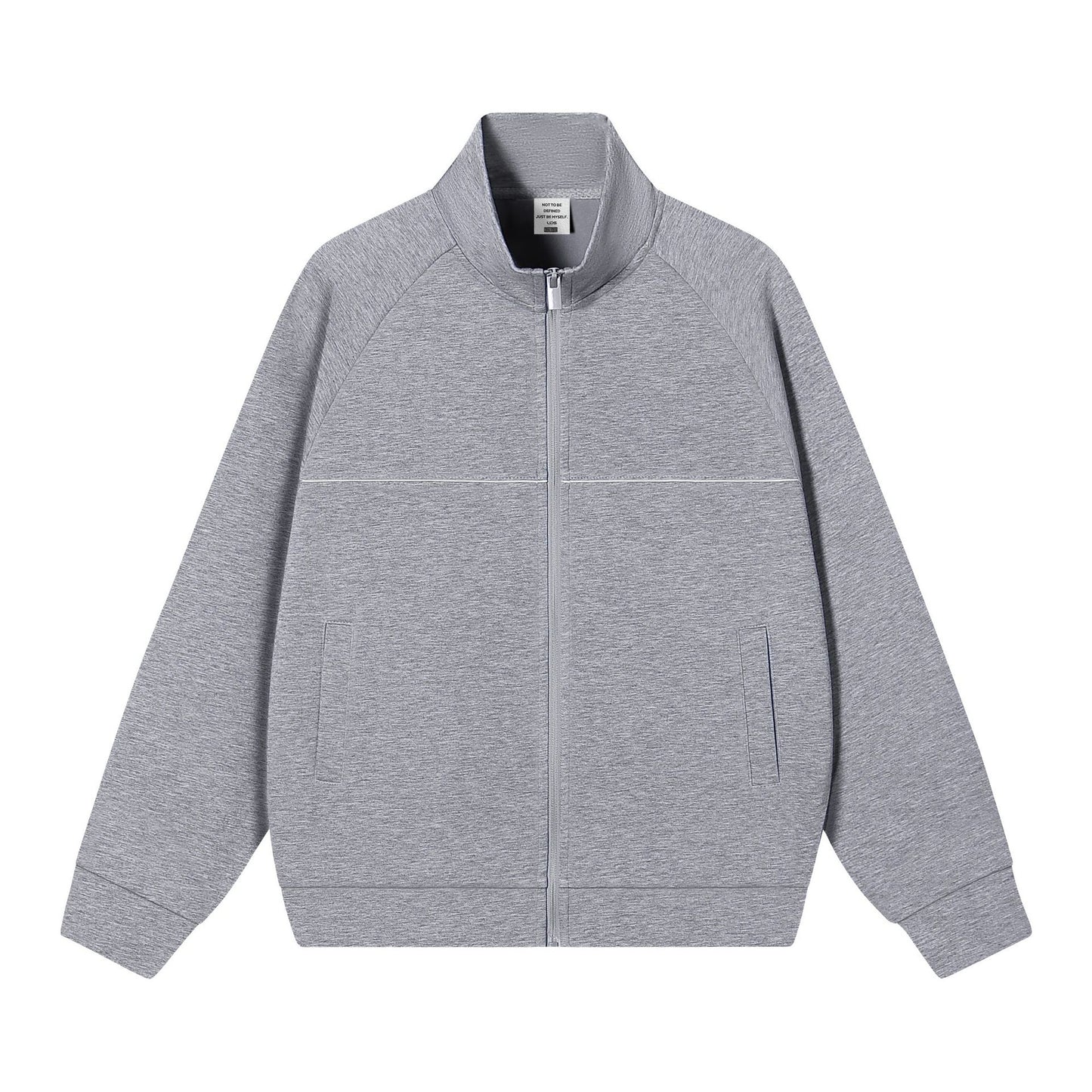 Stand up collar zipper jacket for men