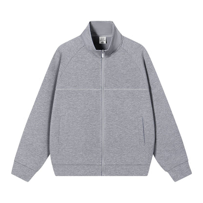 Stand up collar zipper jacket for men