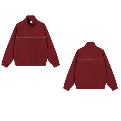 Stand up collar zipper jacket for men